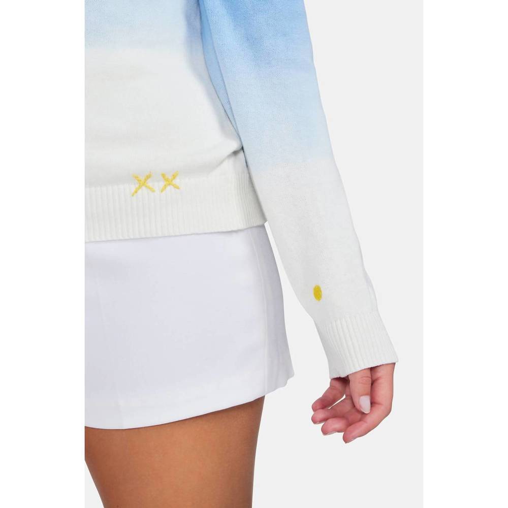 NEW WILDFOX tennis & tonic barrett sweater in chambray dip dye - Picture 4 of 4